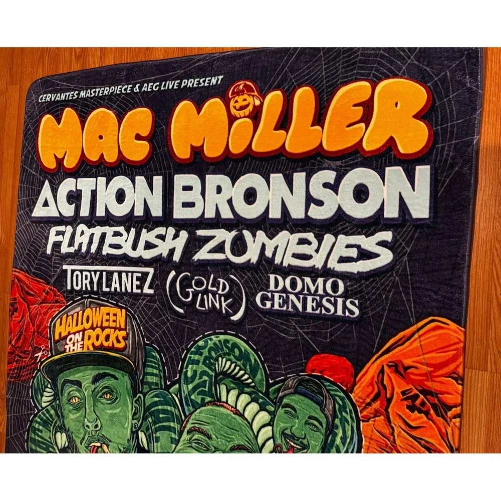 Mac Miller Red Rocks Halloween Concert Large Area Rug 92